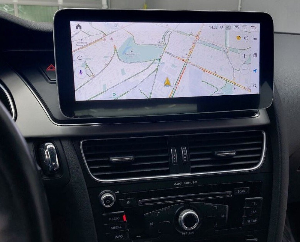 Магнитола для Audi A4 B8, A5 (8T) 2007-2016 (с джойстиком MMI) - RDL-8201MMI монитор 10.25" на Android 13, 8Гб+128Гб, CarPlay, 4G SIM-слот