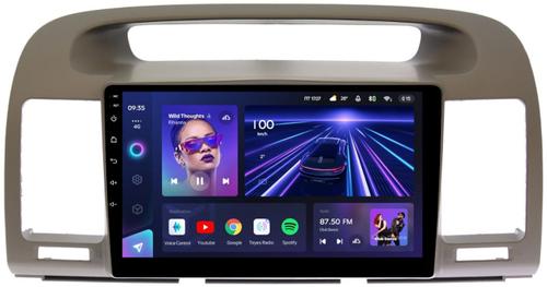 Магнитола для Toyota Camry 30 2001-2006 (рамка оливковая) - Teyes CC3L монитор 9" IPS на Android 10, 8-ядер, CarPlay, 4G SIM-слот