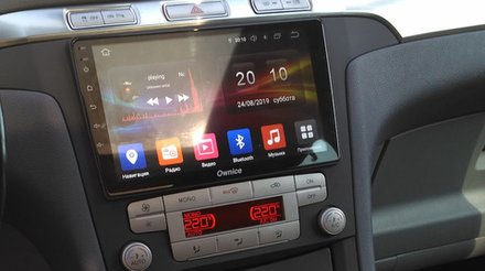Магнитола для Ford Galaxy / S-Max 2006-2015 (климат) - Kuberg QLed, Android 13, TS20, CarPlay, SIM-слот