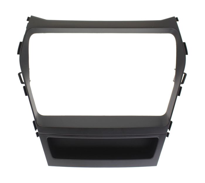 Комплект рамки с разъёмами 9"+CAN Hyundai Santa Fe 3 2012-2018 штатная камера, климат снизу на отдельном экранчике