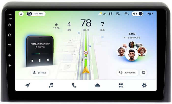 Магнитола для Hyundai Sonata 7 LF 2017-2019 - Teyes CC4L монитор 9" IPS на Android 14, Snapdragon 662, CarPlay, 4G SIM-слот