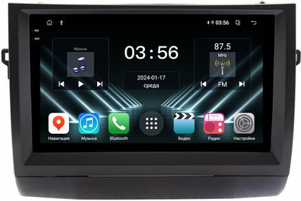 Магнитола для Toyota Prius 20 2003-2011 (вниз, авто без JBL) - FarCar DX9-9613F1L монитор 9.5" IPS на Android 13, 4+64Гб, CarPlay