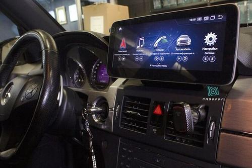 Магнитола для Mercedes-Benz GLK 2008-2012 NTG 4.0 - Parafar PF7153A138/128GLK монитор 12.3" на Android 13, 8Гб+128Гб, CarPlay, 4G SIM-слот