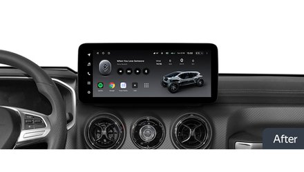 Магнитола для Baic BJ40 2020-2024+ (ШГУ цветной) - Teyes LUX ONE 360 монитор 12.3" 2K QLED на Android 10, 6Гб+128Гб, CarPlay, 4G SIM-слот, 4 камеры в комплекте