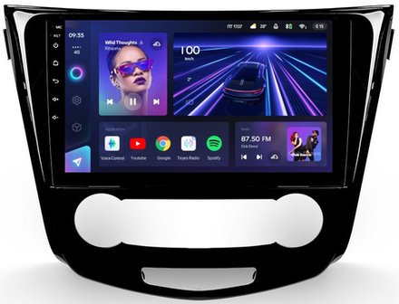 Магнитола для Nissan Qashqai 2014-2022 (кондиционер) - Teyes CC3L на Android 10, 8-ядер, CarPlay, 4G SIM-слот