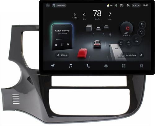 Магнитола для Mitsubishi Outlander 3 2012-2022 (левый руль, рамка 10) - Teyes CC4-PRO монитор 13" 2K QLED на Android 13, Snapdragon 778G, ИИ, CarPlay, DSP, 4G SIM-слот
