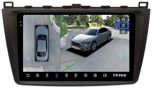 Магнитола для Mazda 6 GH 2007-2012 - Teyes CC3-2K-360 на Android 10, 2K QLED, 6Гб+128Гб, CarPlay, 4G SIM-слот, 4 камеры в комплекте