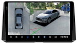 Магнитола для Toyota Corolla E210 2019-2024+, Corolla Cross - Teyes CC3-2K-360 на Android 10, 2K QLED, 6Гб+128Гб, CarPlay, 4G SIM-слот, 4 камеры в комплекте