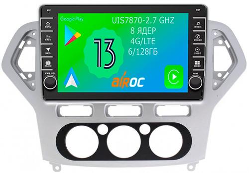 Магнитола для Ford Mondeo 4 2007-2010 (кондиционер) - Airoc AB-1708M (кнопки и крутилки), Android 13, TS20, 6/128Гб, SIM-слот, CarPlay