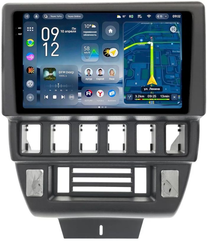 Магнитола для Lada 4x4, Urban, Bronto 1993-2019 - Teyes CC4-PRO монитор 9.5" 2K QLED на Android 13, Snapdragon 778G, ИИ, CarPlay, DSP, 4G SIM-слот