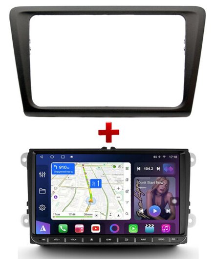 Магнитола для Skoda Rapid 2012-2020 - FarCar TG818-9580 на Android 12, QLED, 8 ядер (TS18), 3+32Гб, CarPlay, 4G SIM-слот