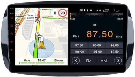Магнитола для Smart ForTwo/ForFour 2014-2022 - Parafar PF214FHD на Android 13, 8-ядер, 2Гб+32Гб, CarPlay, 4G SIM-слот