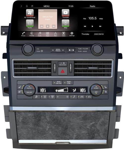 Магнитола для Nissan Patrol Y62, Infiniti QX56/QX80 2010Z-2019 (поддержка Bose, 360 и мониторов) - Kuberg ZH-N1213 монитор 12.3", Android 12, 8/128Гб, CarPlay, 4G SIM-слот, беспроводная зарядка