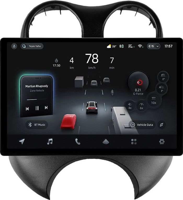 Магнитола для Nissan March K13 2010-2013 - Teyes CC4-PRO монитор 13" 2K QLED на Android 13, Быстрейшая, Snapdragon 778G, ИИ, CarPlay, DSP, 4G SIM-слот