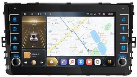 Магнитола для VW Jetta 7, Teramont, Taos, Multivan/Caravelle 2020+, Tiguan 2, Passat B8 - Kuberg OL-9925-9015 (кнопки и крутилки), Android 12, TS10, CarPlay, 4G SIM-слот