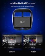 Магнитола для Mitsubishi ASX, Peugeot 4008, Citroen C4 Aircross 2010-2016 - Kuberg OL-1631 IPS, Android 10, 8 ядер (TS18), 4G SIM-слот