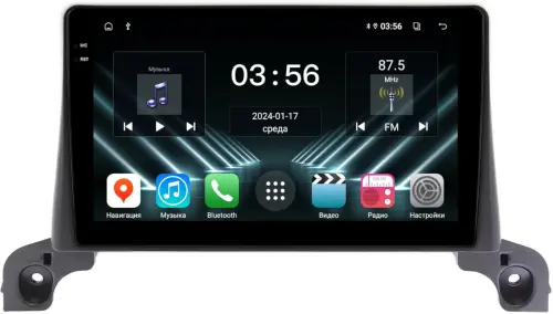 Магнитола для Peugeot 3008, 5008 2016-2022, 4008 2020+ - FarCar DX9-9638 монитор 9.5" IPS на Android 13, 4+64Гб, CarPlay