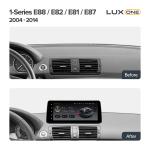 Магнитола для BMW 1-серия E87, E81, E82 2004-2011 (врезка наверх) - Teyes LUX ONE монитор 12.3" на Android 10, 6/128ГБ, CarPlay, 4G SIM-слот, джойстик iDrive в комплекте
