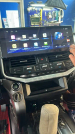 Магнитола для Toyota Land Cruiser 200 2007-2015 (экран климата внизу) - Kuberg ZH-T1601 на Android 10, 8Гб+128Гб, 4G SIM-слот, CarPlay
