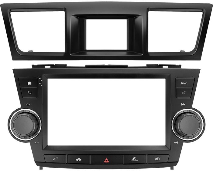 Магнитола для Toyota Highlander 2 2007-2013 XU40 - Teyes CC2 PLUS Android 10, ТОП процессор, 4-64, SIM-слот (кнопки + крутилки)