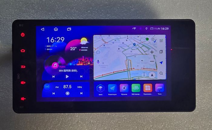 Магнитола для Mitsubishi (206x105мм) - Kuberg MKD-7118-S10 Android 10, ТОП Процессор, 4ГБ-64ГБ, SIM-слот