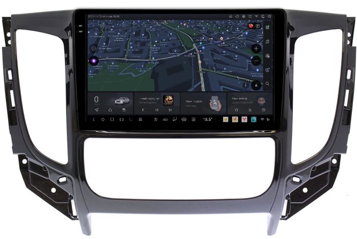 Магнитола для Mitsubishi L200 5 2015-2019 (климат), Pajero Sport 3 2016-2023 (МКПП), FIAT Fullback - Kuberg OL-9567-2 QLed+2K, Android 13, UIS7870 (DUDU7), CarPlay, SIM-слот