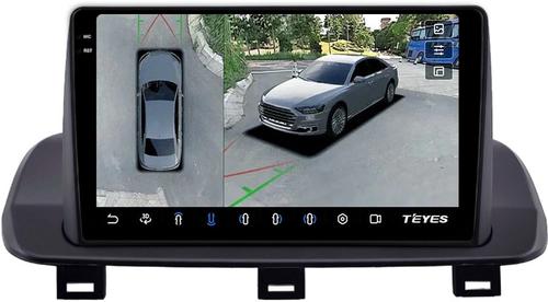 Магнитола для Nissan Rogue T33, X-Trail T33 2020+ (поддержка 360, рамка тип 1) - Teyes CC3-2K-360 на Android 10, 2K QLED, 6Гб+128Гб, CarPlay, 4G SIM-слот, 4 камеры в комплекте