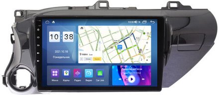 Магнитола для Toyota Hilux 8 2015-2023+ - Parafar PF063LUX2UHD на Android 13, QLED, ТОП процессор, 8Гб+128Гб, CarPlay, 4G SIM-слот