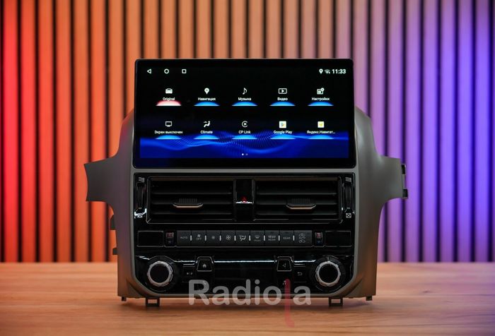 Магнитола для Lexus GX 2013-2021 (рестайлинг, высокая) - монитор 12.3" на Android 13, Быстрая, CarPlay, 4G SIM-слот