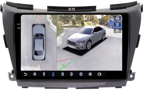 Магнитола для Nissan Murano Z52 2016-2022 (поддержка Bose) - FarCar BX1226M-360 монитор 10.36" 2K QLED на Android 13, 6Гб+128Гб, CarPlay, 4G SIM-слот, 4 камеры в комплекте