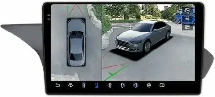 Магнитола для Mercedes-Benz E-класс W212 седан 2012-2015 NTG 4.5 - FarCar BX10-360-9635N45 монитор 10.36" 2K QLED на Android 13, 6Гб+128Гб, CarPlay, 4G SIM-слот, 4 камеры в комплекте