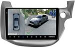 Магнитола для Honda FIT 2 2007-2014, FIT Shuttle - Teyes CC3-2K-360 на Android 10, Быстрая, 2K QLED, CarPlay, 4G SIM-слот, 4 камеры в комплекте