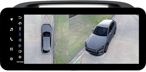 Магнитола для Toyota Camry 30 2001-2006 (рамка черная) - Teyes LUX ONE 360 монитор 12.3" 2K QLED на Android 10, 6Гб+128Гб, CarPlay, 4G SIM-слот, 4 камеры в комплекте