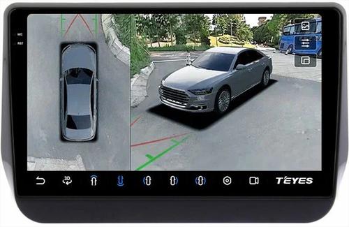 Магнитола для Hyundai H1, Grand Starex, 2018-2022 (ШГУ цветной) - Teyes CC3-2K-360 монитор 9.5" 2K QLED на Android 10, 6Гб+128Гб, CarPlay, 4G SIM-слот, 4 камеры в комплекте