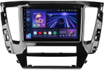 Магнитола для Mitsubishi Pajero Sport 3 2020-2024, Montero Sport (прямоугольный климат, рамка 9) - Teyes CC3 на Android 10, QLED, ТОП процессор, 4Гб+32Гб, CarPlay, 4G SIM-слот