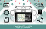 Магнитола для Volkswagen Tiguan 2007-2016 (рамка белая) - Vaycar VA81-0489-2K на Android 13, 8-ядер, 2K QLED, ТОП процессор, CarPlay, 4G SIM-слот
