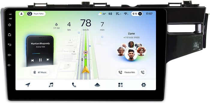 Магнитола для Honda Fit 3 2013-2020 (без штатной КЗВ) - Teyes CC4L монитор 10" IPS на Android 14, Snapdragon 662, CarPlay, 4G SIM-слот