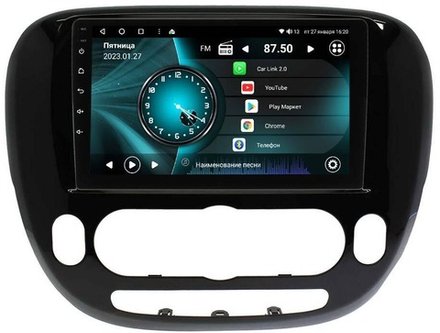 Магнитола для KIA Soul 2014-2019 (кондиционер, рамка матовая) - Vaycar VA27-526M на Android 13, 8-ядер, 4G SIM-слот