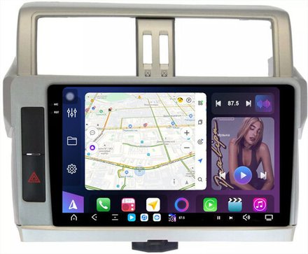 Магнитола для Toyota Land Cruiser Prado 150 2014-2017 - FarCar XXL347/531M монитор 10.36" 2K QLED на Android 14, TS20, 8+256Гб, CarPlay, 4G SIM-слот
