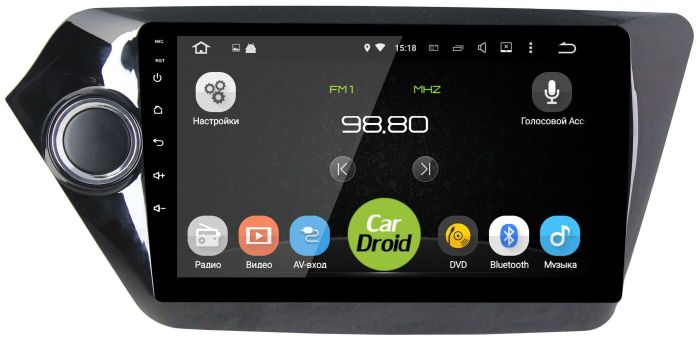 Магнитола для KIA Rio 3 2011-2017 (QB) - Airok RM-2314 Android 12, SIM-слот