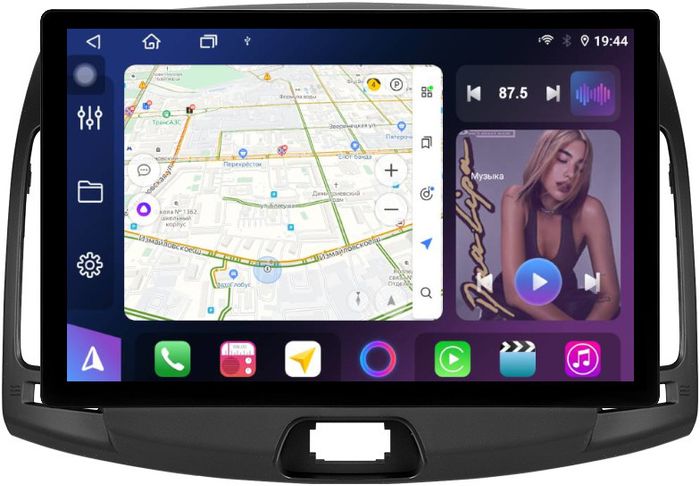 Магнитола для Hyundai Elantra 4 2006-2011 - FarCar BX877 монитор 13" 2K QLED на Android 13, Быстрая, CarPlay, 4G SIM-слот