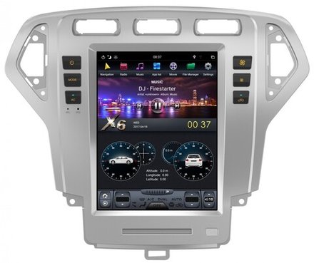 Магнитола для Ford Mondeo 4 2007-2010 - Kuberg ZF-1119-DSP ("Тесла-Стиль") на Android 9, 6-ТУРБО ядер, 4ГБ-64ГБ