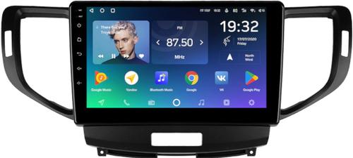 Магнитола для Honda Accord 8 2008-2012 (ШГУ монохром, рамка вниз) - Teyes CC2 PLUS монитор 9" QLED, Android 10, Быстрая, SIM-слот
