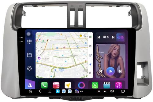 Магнитола для Toyota Land Cruiser Prado 150 2009-2013 (правый руль) - FarCar S500-TS20 монитор 9.5" 2K QLED на Android 14, Быстрейшая, CarPlay, 4G SIM-слот