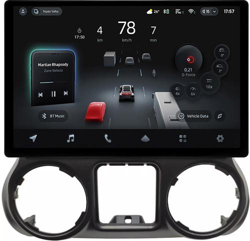 Магнитола для Jeep Wrangler 3 2014-2018 - Teyes CC4-PRO монитор 13" 2K QLED на Android 13, Snapdragon 778G, ИИ, CarPlay, DSP, 4G SIM-слот