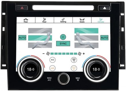 Сенсорная панель климата Range Rover 4 2012-2017 - LCD/ЖК экран 9" с отверстием под CD