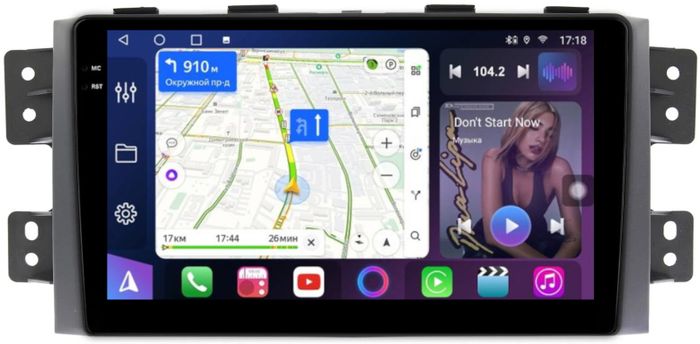 Магнитола для KIA Mohave 1 2008-2017 - FarCar BM465M монитор 9.5" QLED на Android 14, TS10, 4+32Гб, CarPlay, 4G SIM-слот