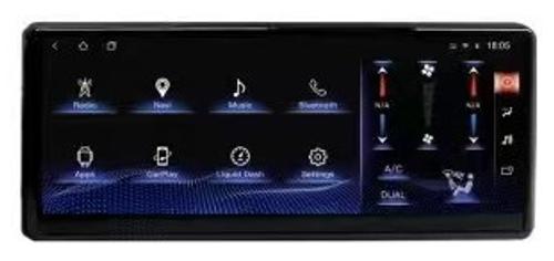 Магнитола для Toyota Land Cruiser 300 (экран климата снизу) - Kuberg ZH-T1210L монитор 12.3", Android 12, 8+128Гб, CarPlay, SIM-слот