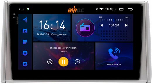 Магнитола для Toyota RAV4 5 2019-2022 (Китай) - AIROC 2K RI-1130CH Android 12, QLed+2K, ТОП процессор, 8/128Гб, CarPlay, SIM-слот