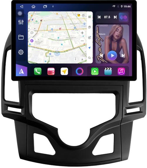 Магнитола для Hyundai i30 1 2007-2012 (климат) - FarCar BX877 монитор 13" 2K QLED на Android 13, TS10, 6+128, CarPlay, 4G SIM-слот